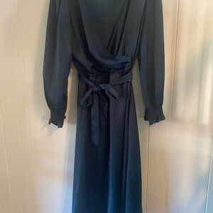 Taylor Navy Long-Sleeve Dress